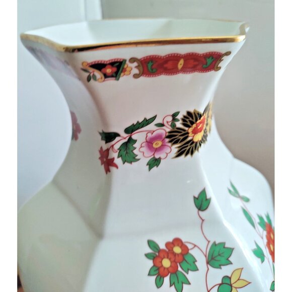 Vintage Large "The Bonair" Staffordshire England Vase 12 1/2" Tall - Picture 9 of 12